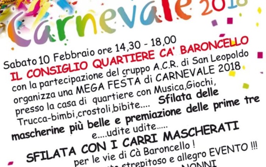 Carnevale 2018 Ca Baroncello