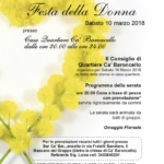 locandina Festa della donna 2018